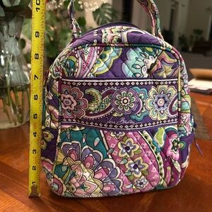 Vera Bradley Purple Patterned Lunch Bag